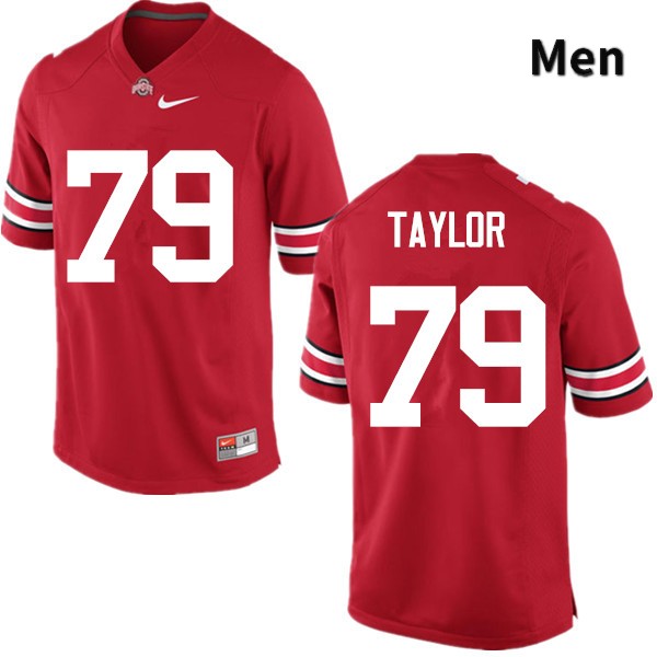 Men's Ohio State Buckeyes #79 Brady Taylor Red Game College Stitched Football Jersey 23SL045GZ